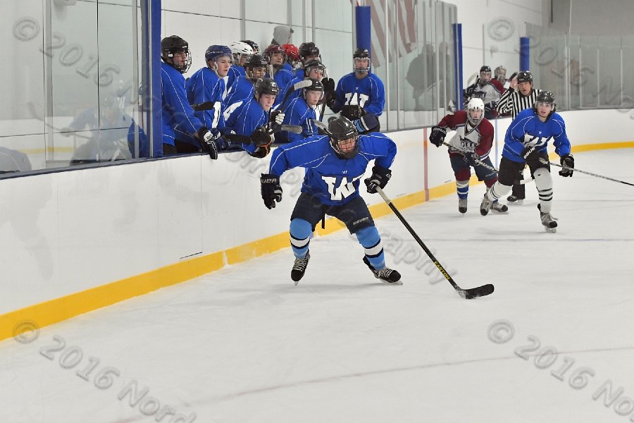Wheaton College Men\'s Ice Hockey vs Middlesex Community College. - Photo By: KEITH NORDSTROM
